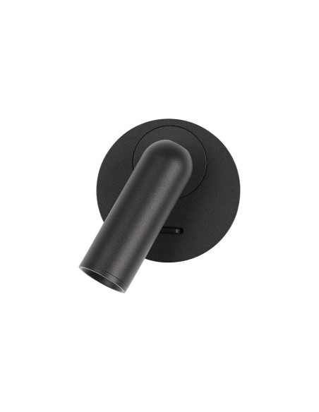Ideal Lux Bean Ap Round Noir : lampe de lecture pour le lit