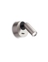 Lampe de lecture Ideal Lux Bean Ap Round Nickel pour la chambre à coucher