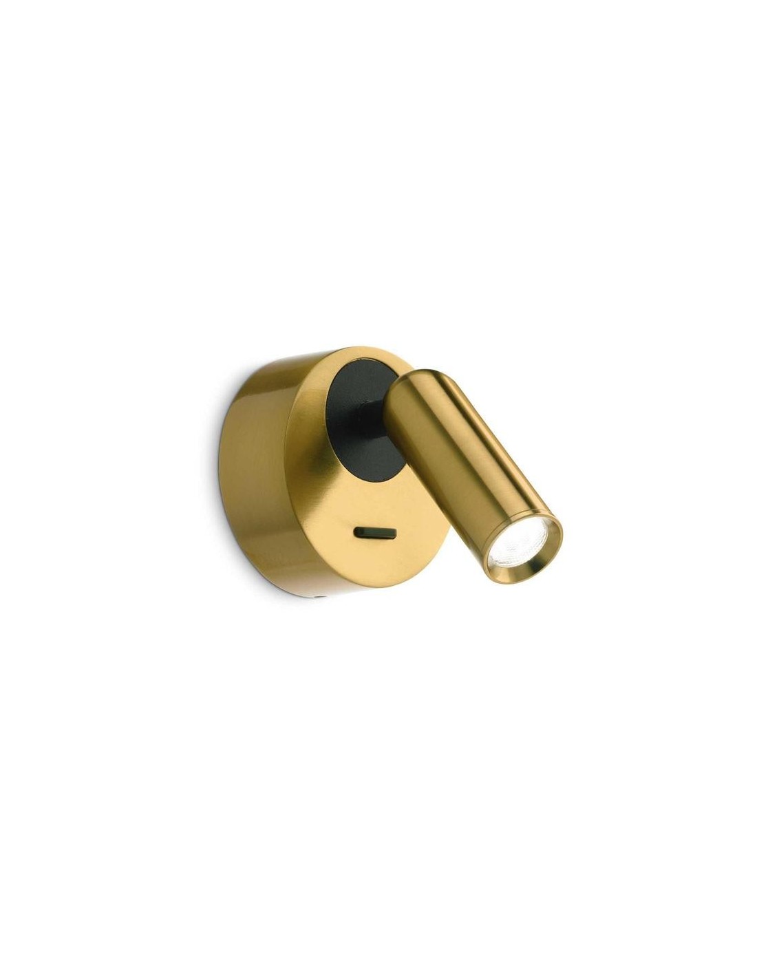 Ideal Lux Bean Ap Round en laiton, lampe murale de lecture