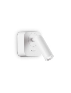 Ideal Lux Bean Ap Square Bianco : lampe murale de chevet
