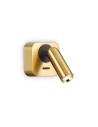 Ideal Lux Bean Ap Square Ottone lucina per lettura a parete orientabile