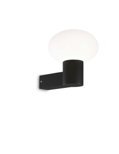 Ideal Lux Clio Map1 Noir, applique murale d'extérieur