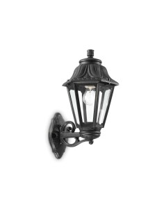 Ideal Lux Dafne Ap1 Big Noir, applique d'extérieur