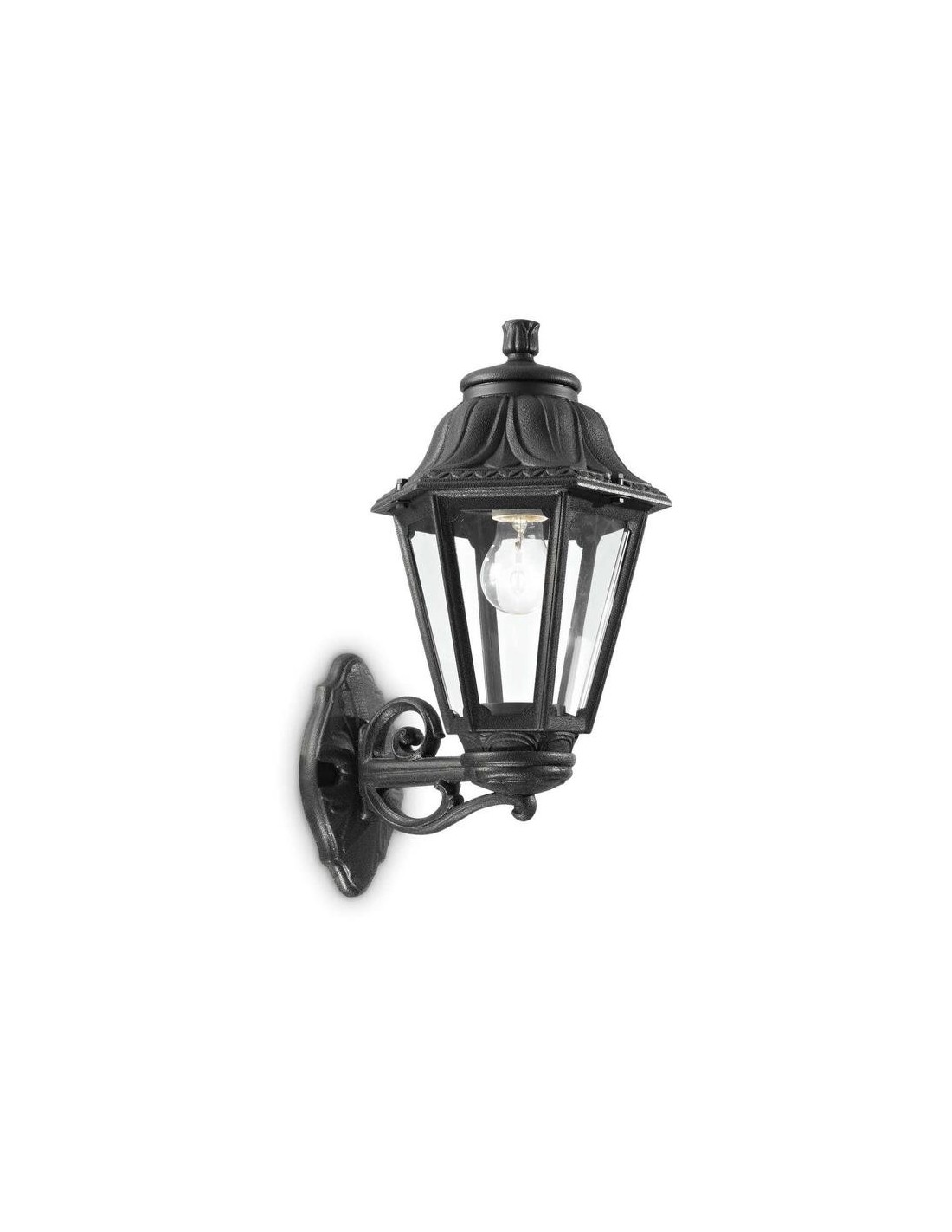 Ideal Lux Dafne Ap1 Big Nero lampada da esterno a parete