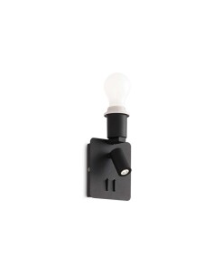 Ideal Lux Gea Map2 Noir, applique murale