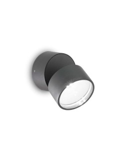 Ideal Lux Omega Ap Round Anthracite 3000K, applique d'extérieur