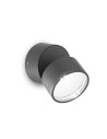 Ideal Lux Omega Ap Round Anthracite 4000K, applique d'extérieur