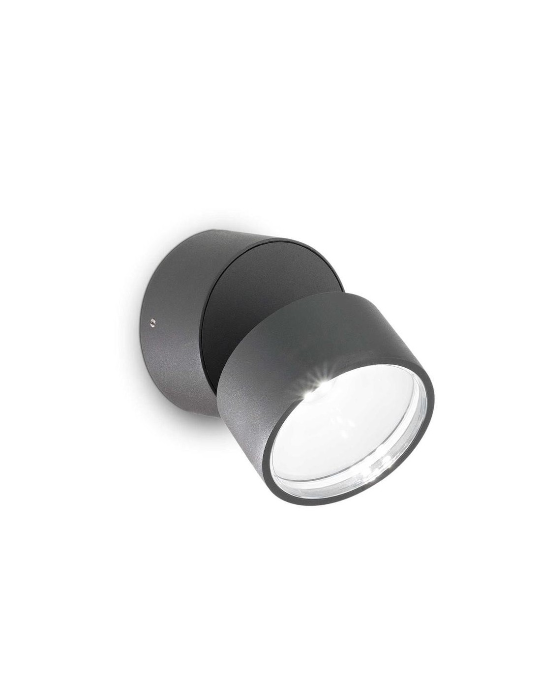 Ideal Lux Omega Ap Round Antracite 4000K lampada da esterno a parete