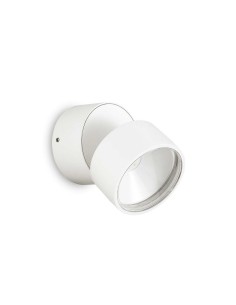 Ideal Lux Omega Ap Round Blanc 4000K, applique d'extérieur