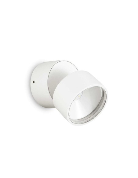 Ideal Lux Omega Ap Round Blanc 4000K, applique d'extérieur