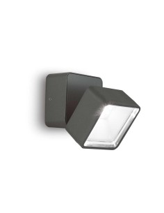 Ideal Lux Omega Ap Square Antracite 4000K lampada da esterno a parete