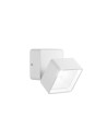 Ideal Lux Omega Ap Square Bianco 4000K lampada da esterno a parete