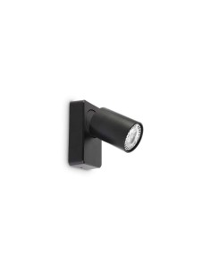 Ideal Lux Rudy Ap1 Round Nero lampada da parete