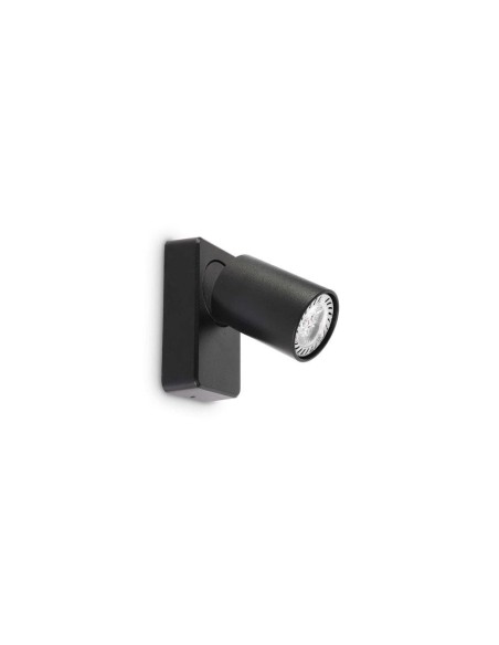 Ideal Lux Rudy Ap1 Round Nero lampada da parete
