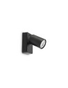 Ideal Lux Rudy Ap1 Round Nero lampada da parete