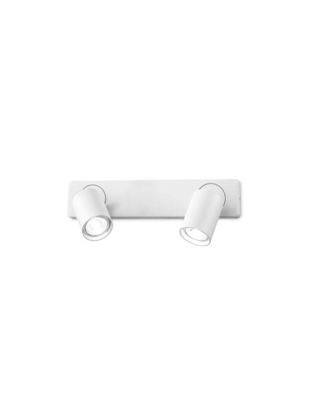 Ideal Lux Rudy Ap2 Round Bianco, applique murale