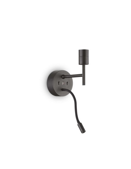 Ideal Lux Set Up Map2 Noir, applique murale
