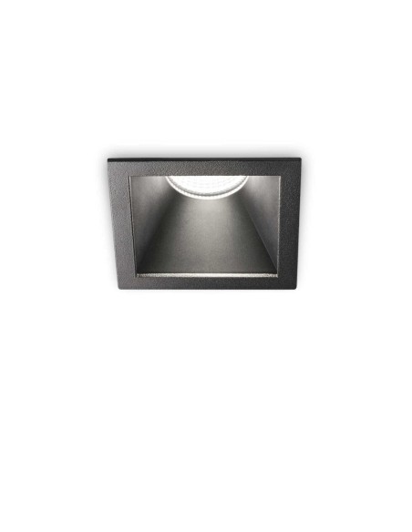 Ideal Lux Game Trim Square 11 W 2700 K Bk Bk, spot encastrable