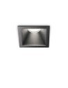 Ideal Lux Game Trim Square 11W 3000K Bk Bk Ip65 faretto da incasso