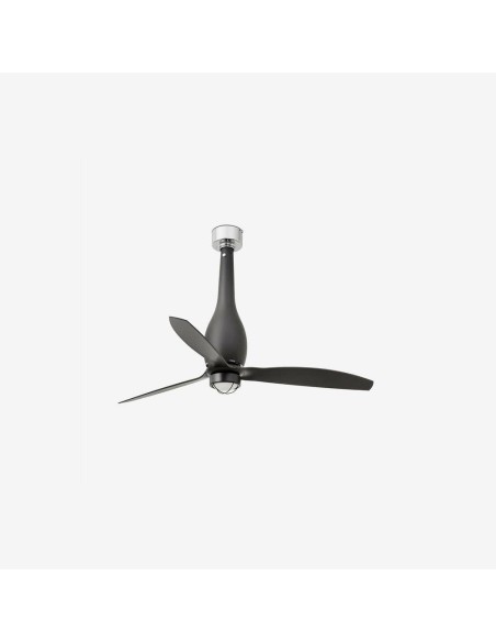 Faro Eterfan m led ventilatore nero opaco dc con luce colore nero opaco