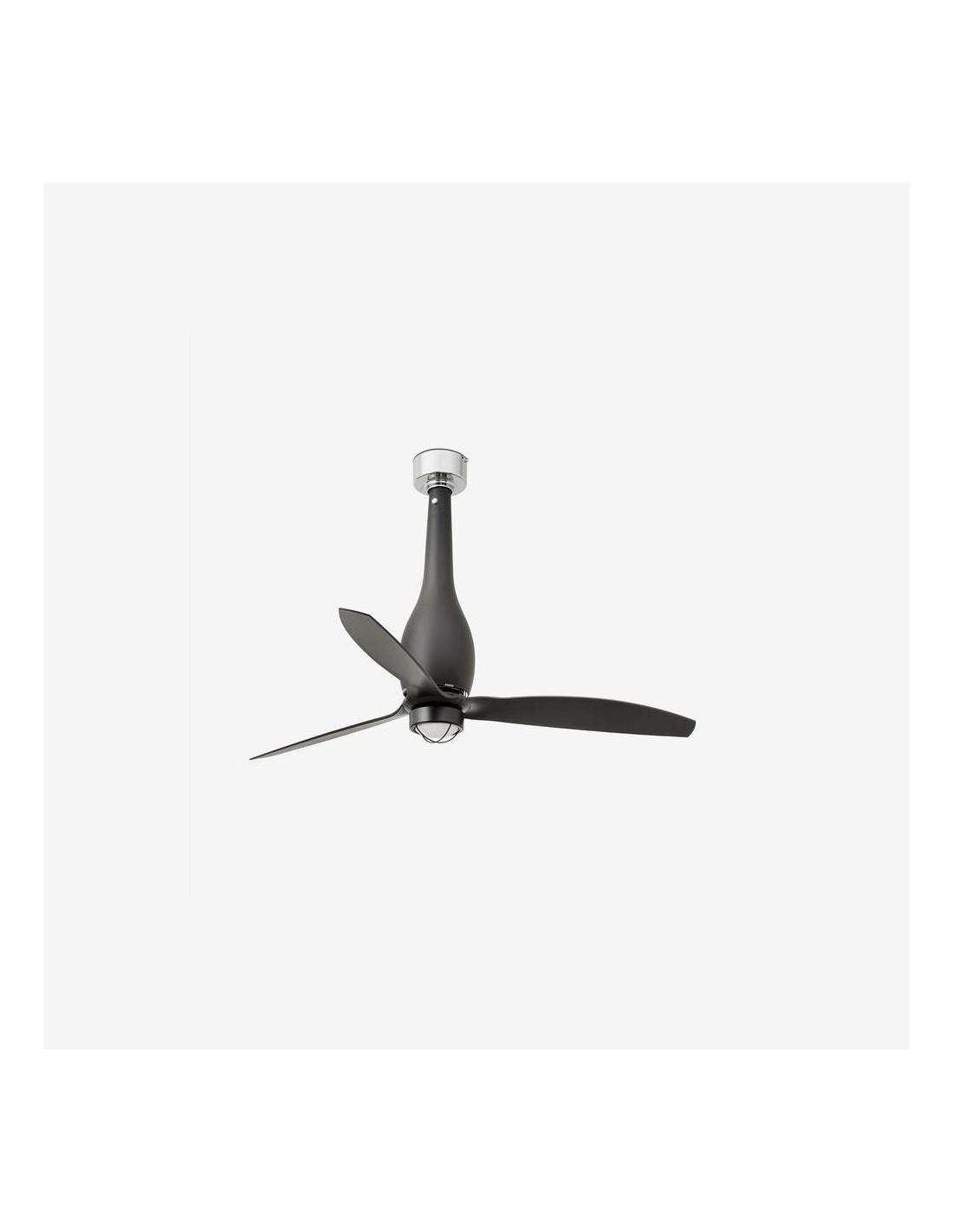 Faro Eterfan m led ventilatore nero opaco dc con luce colore nero opaco