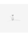 Faro Mini eterfan m led ventilatore bianco opaco/trasparente dc con luce colore bianco opaco