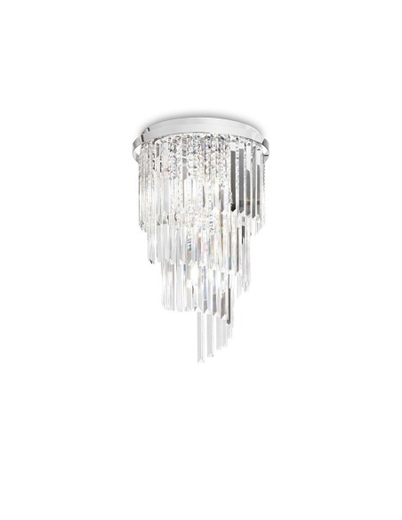 Ideal Lux Carlton Pl8 Cromo plafoniera moderna