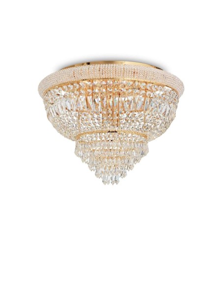 Ideal Lux Dubai Pl24 Ottone plafoniera moderna