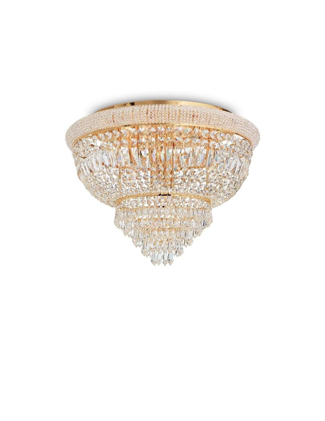 Ideal Lux Dubai Pl24 Ottone plafoniera moderna