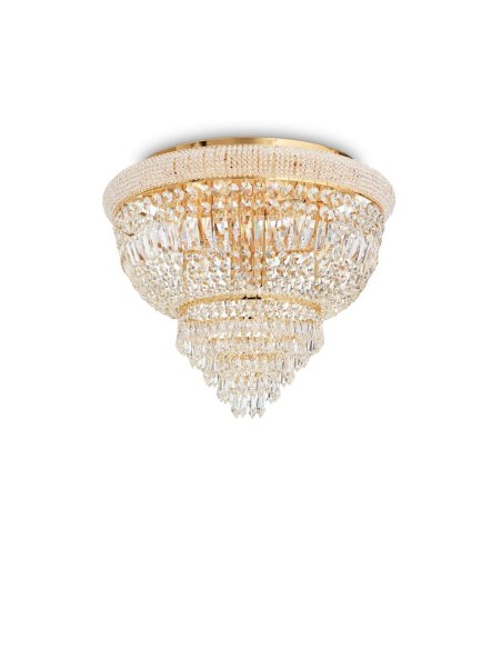Ideal Lux Dubai Pl6 Ottone plafoniera moderna