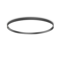Ideal Lux Fly Pl D90 4000K Noir, plafonnier LED
