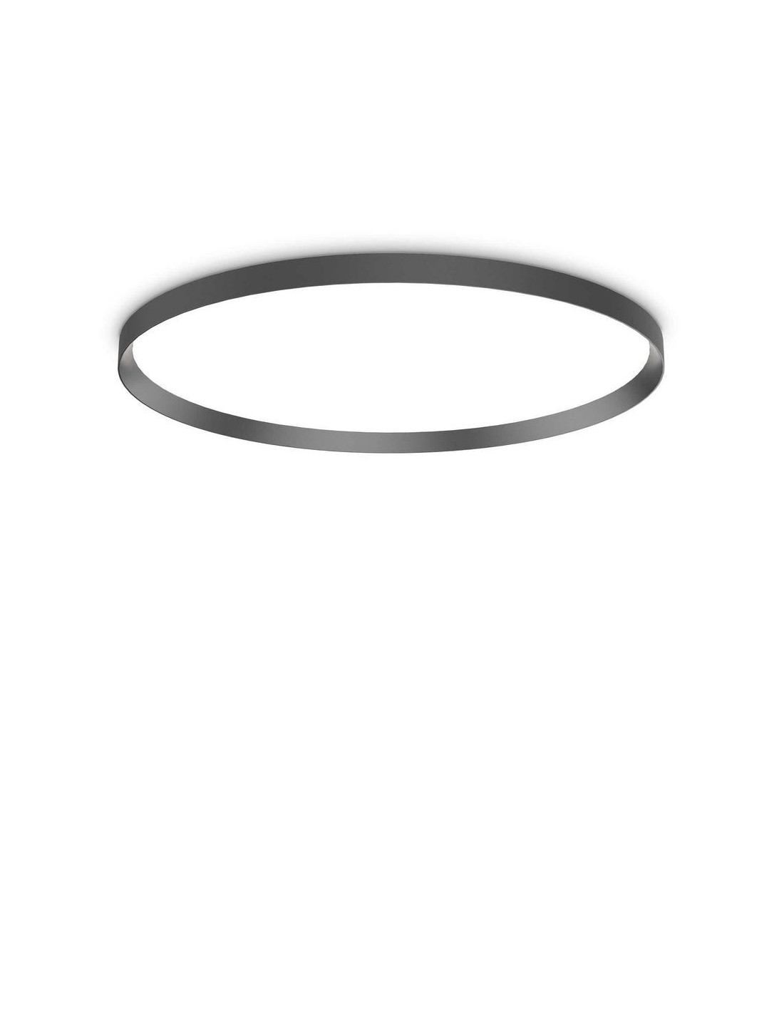 Ideal Lux Fly Pl D90 4000K Noir, plafonnier LED