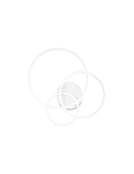 Ideal Lux Frame Pl Cerchio Bianco, plafonnier LED