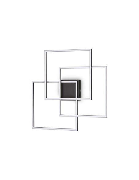 Ideal Lux Frame Pl Quadrato Nero plafoniera led