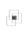 Ideal Lux Frame Pl Quadrato Nero plafoniera led