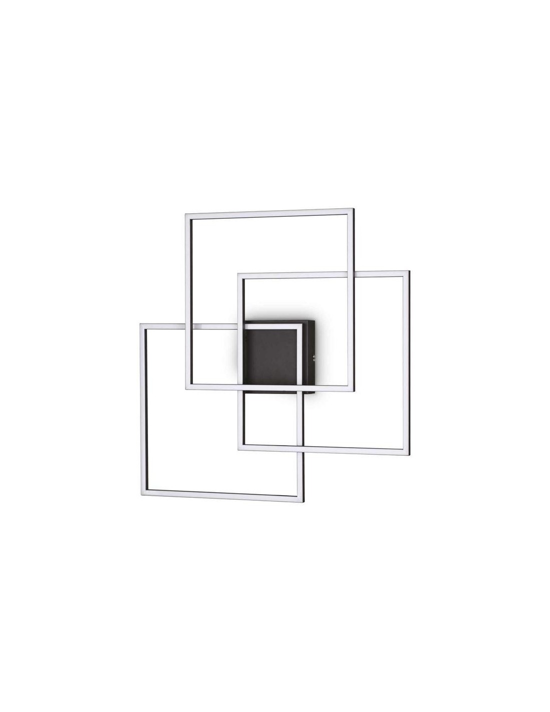 Ideal Lux Frame Pl Quadrato Nero plafoniera led