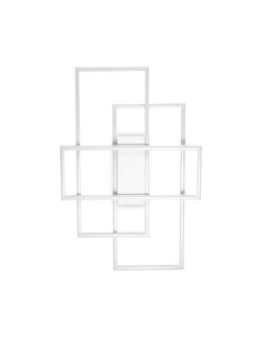 Ideal Lux Frame Pl Rectangle Blanc, plafonnier LED