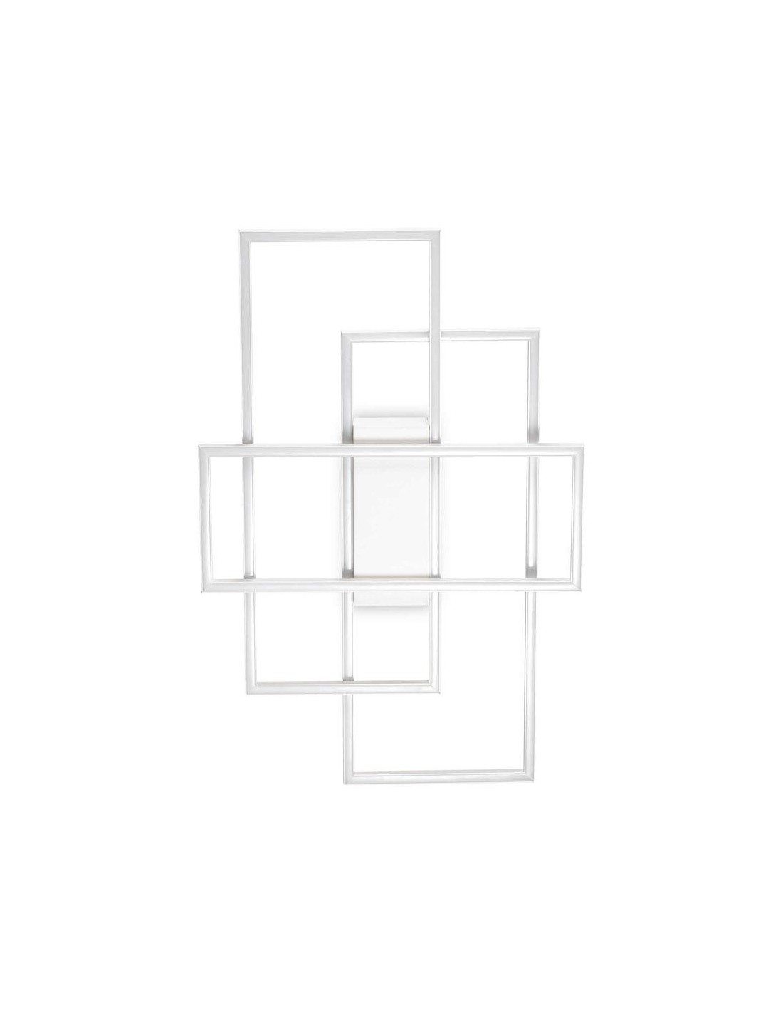 Ideal Lux Frame Pl Rectangle Blanc, plafonnier LED