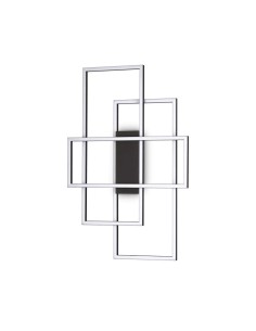 Ideal Lux Frame Pl Rectangle Noir, plafonnier LED