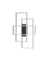 Ideal Lux Frame Pl Rectangle Noir, plafonnier LED