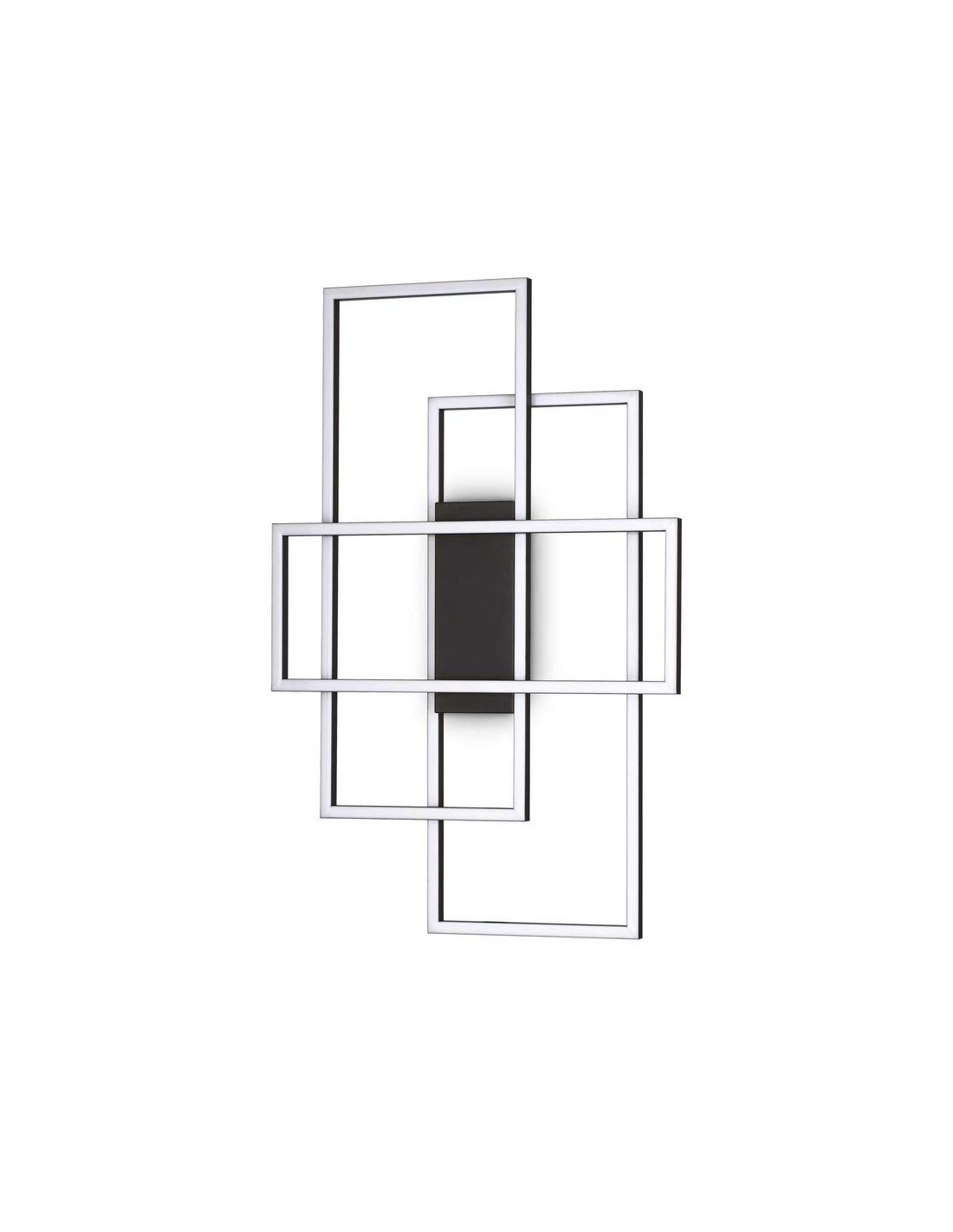 Ideal Lux Frame Pl Rettangolo Nero plafoniera led