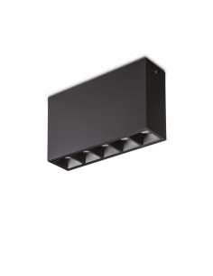 Ideal Lux Lika Pl Noir, plafonnier LED
