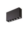 Ideal Lux Lika Pl Noir, plafonnier LED