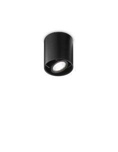Ideal Lux Mood Pl1 D09 Round Noir, plafonnier moderne