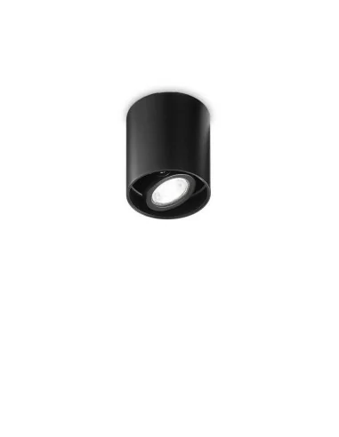 Ideal Lux Mood Pl1 D09 Round Nero plafoniera moderna