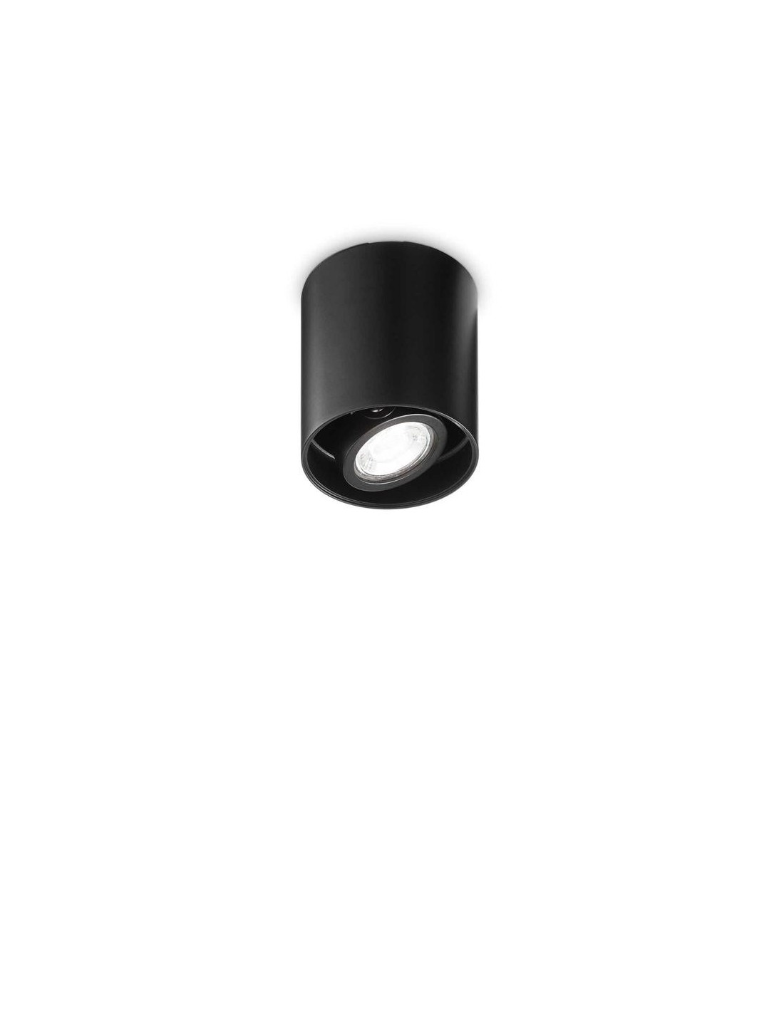 Ideal Lux Mood Pl1 D09 Round Nero plafoniera moderna