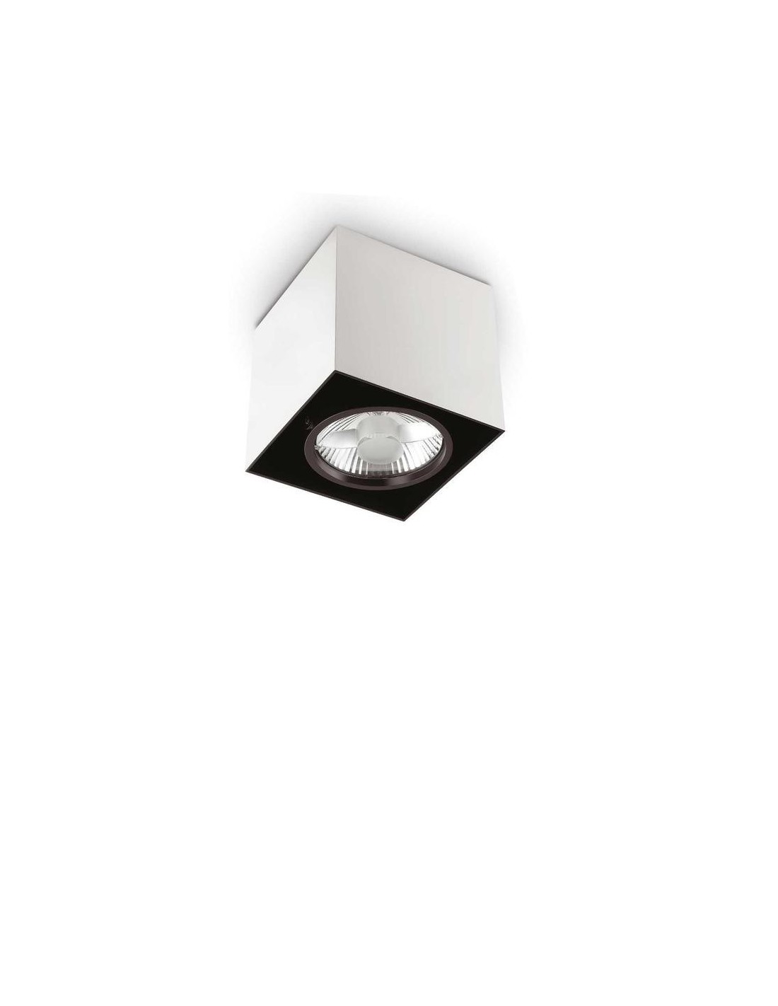 Ideal Lux Mood Pl1 D09 Square Bianco plafoniera moderna