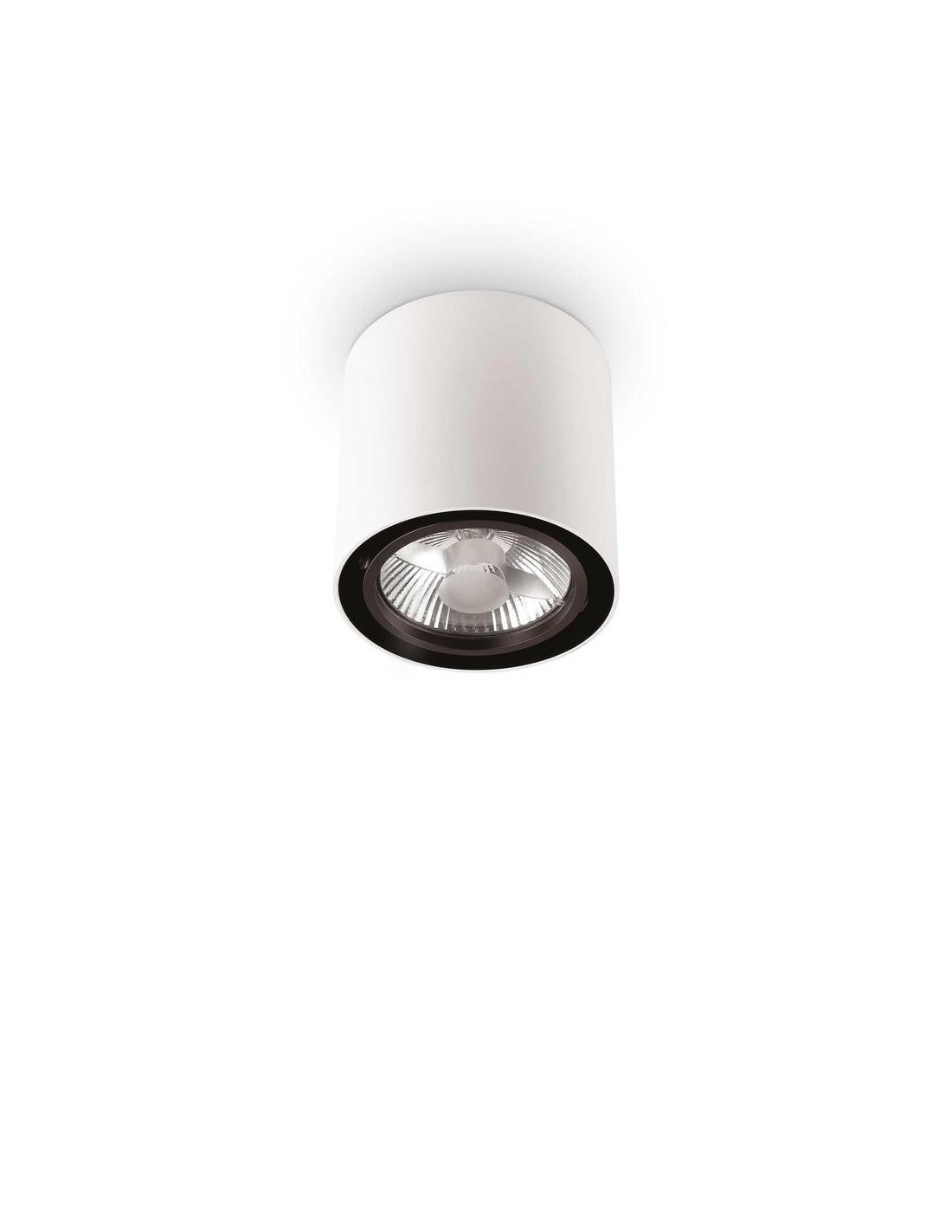 Ideal Lux Mood Pl1 D15 Round Bianco plafoniera moderna