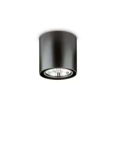 Ideal Lux Mood Pl1 D15 Round Nero plafoniera moderna