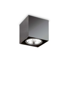 Ideal Lux Mood Pl1 D15 Square Nero plafoniera moderna